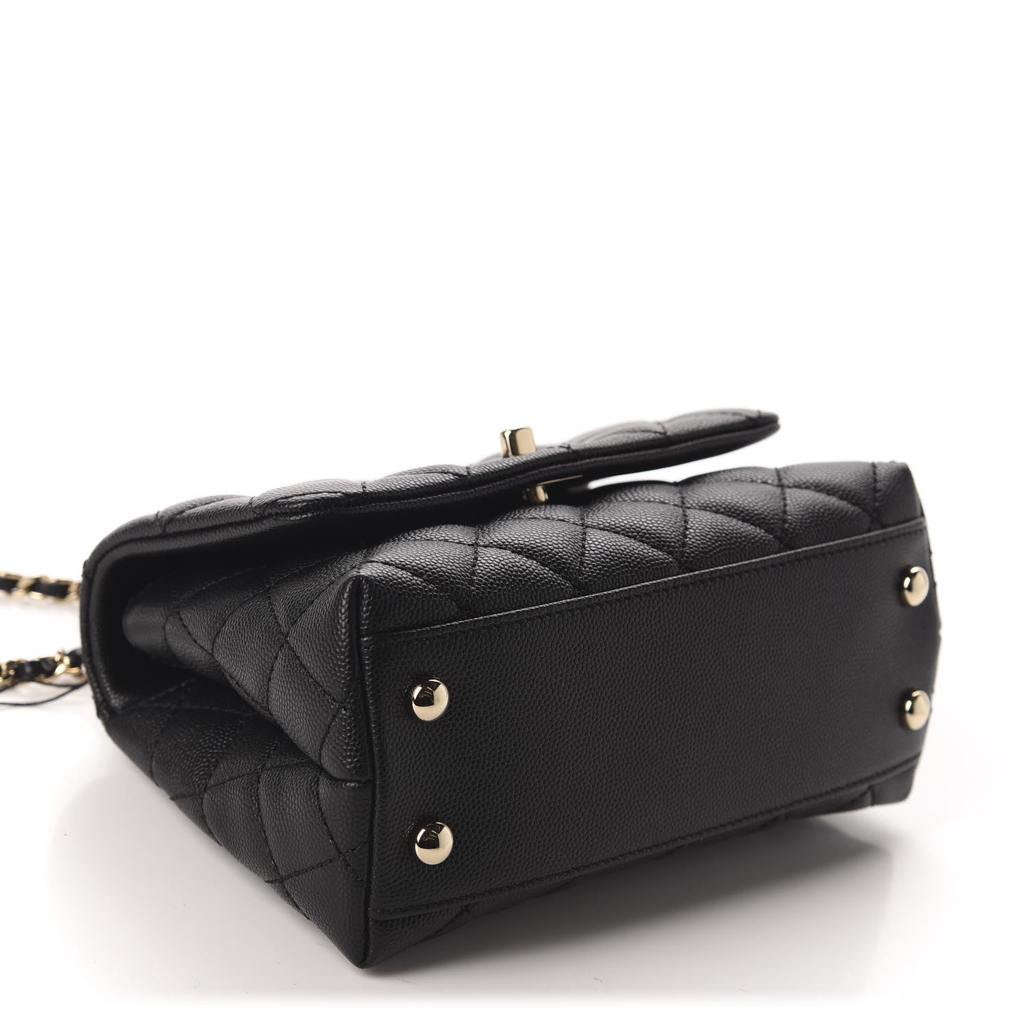 Chanel Caviar Quilted Extra Mini Coco Handle Flap Black 4 of 11