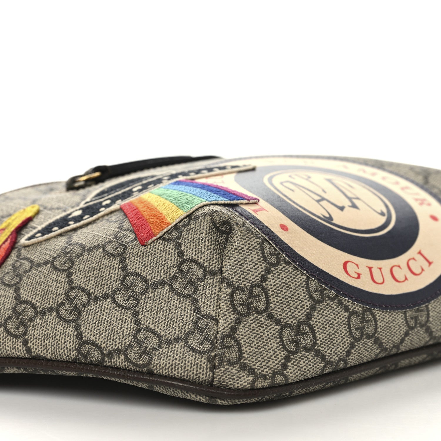 Gucci GG Supreme Monogram Courrier Belt Bag Beige New Acero 9 of 10