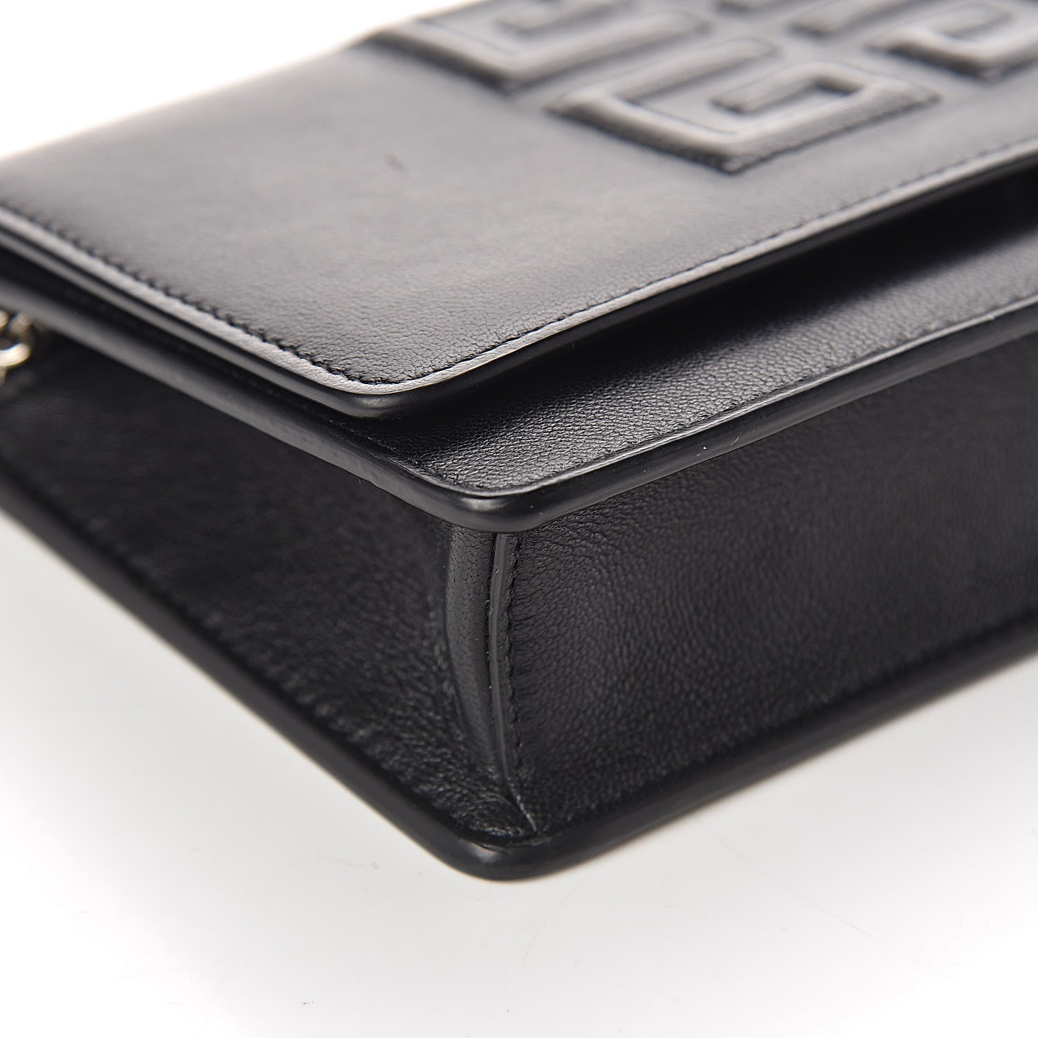 Givenchy Lambskin Emblem Chain Wallet Black 11 of 12