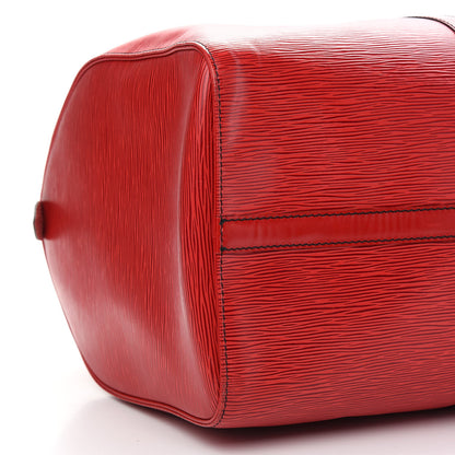Louis Vuitton Epi Keepall 50 Castillan Red 8 of 12
