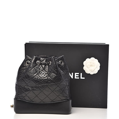 Chanel Aged Calfskin Quilted Small Gabrielle Backpack Black 12 of 12
