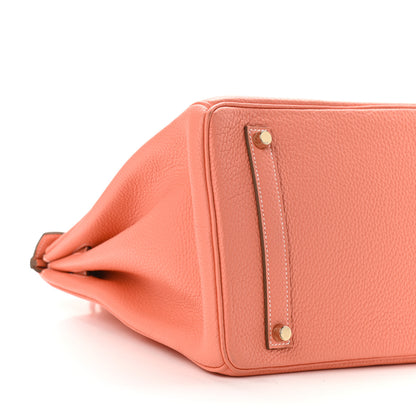 Hermes Taurillon Clemence Birkin 35 Crevette 9 of 14