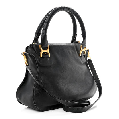 Chloe Calfskin Medium Marcie Satchel Black 3 of 11