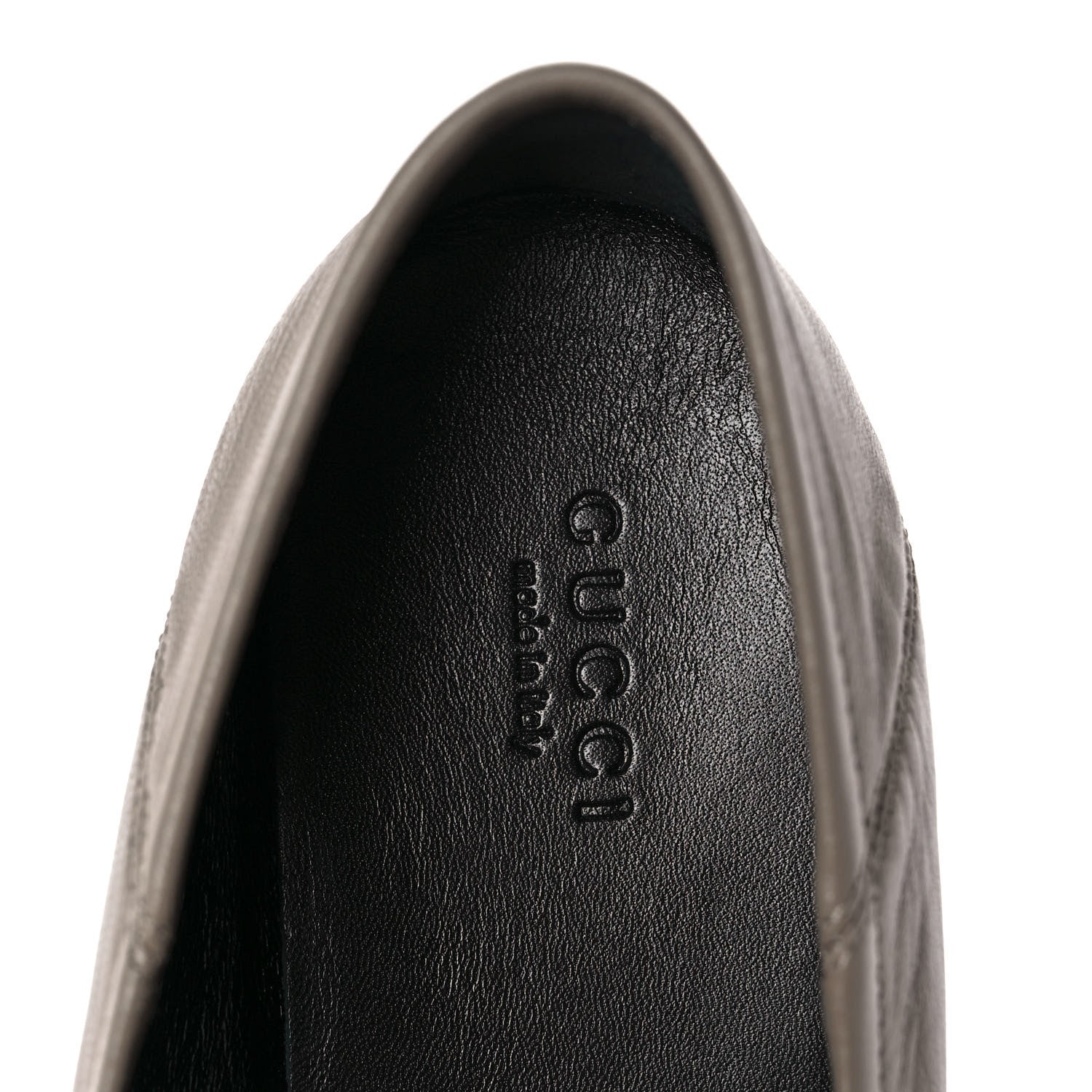 Gucci Lambskin Womens Brixton Horsebit Loafers 39 Mud 7 of 8
