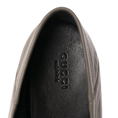 Gucci Lambskin Womens Brixton Horsebit Loafers 39 Mud 7 of 8