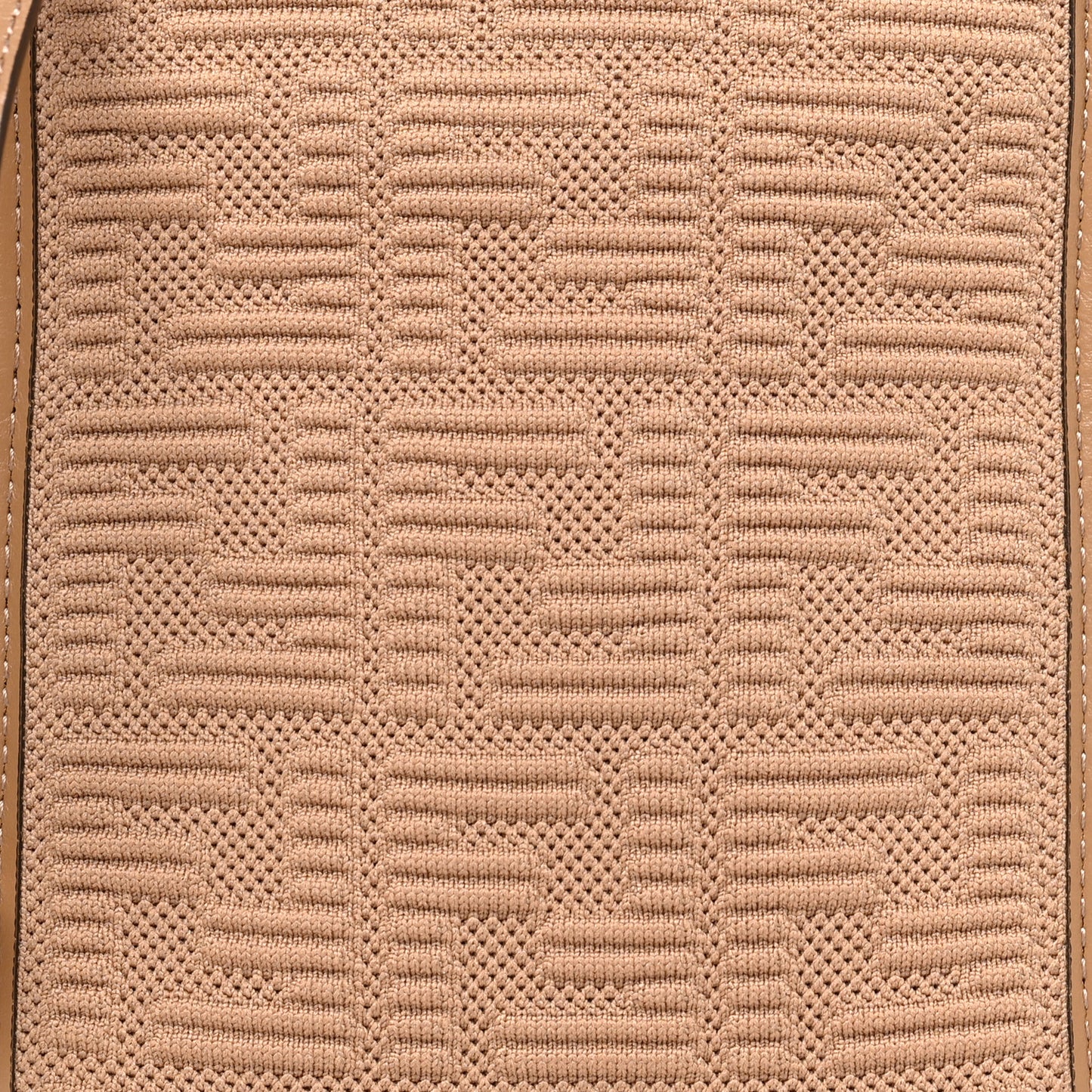 Technical Fabric Vitello Ceylon Plexiglass FF Mini Fendi Sunshine Shopper Tote Sand
