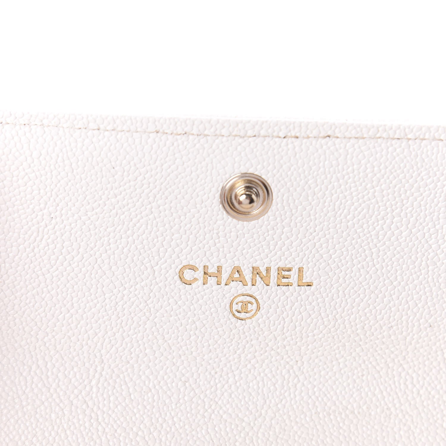 Chanel Caviar Quilted Boy Flap Card Holder White 6 of 8