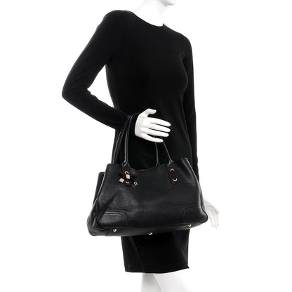 Gucci Calfskin Medium Princy Tote Bag Black 2 of 7