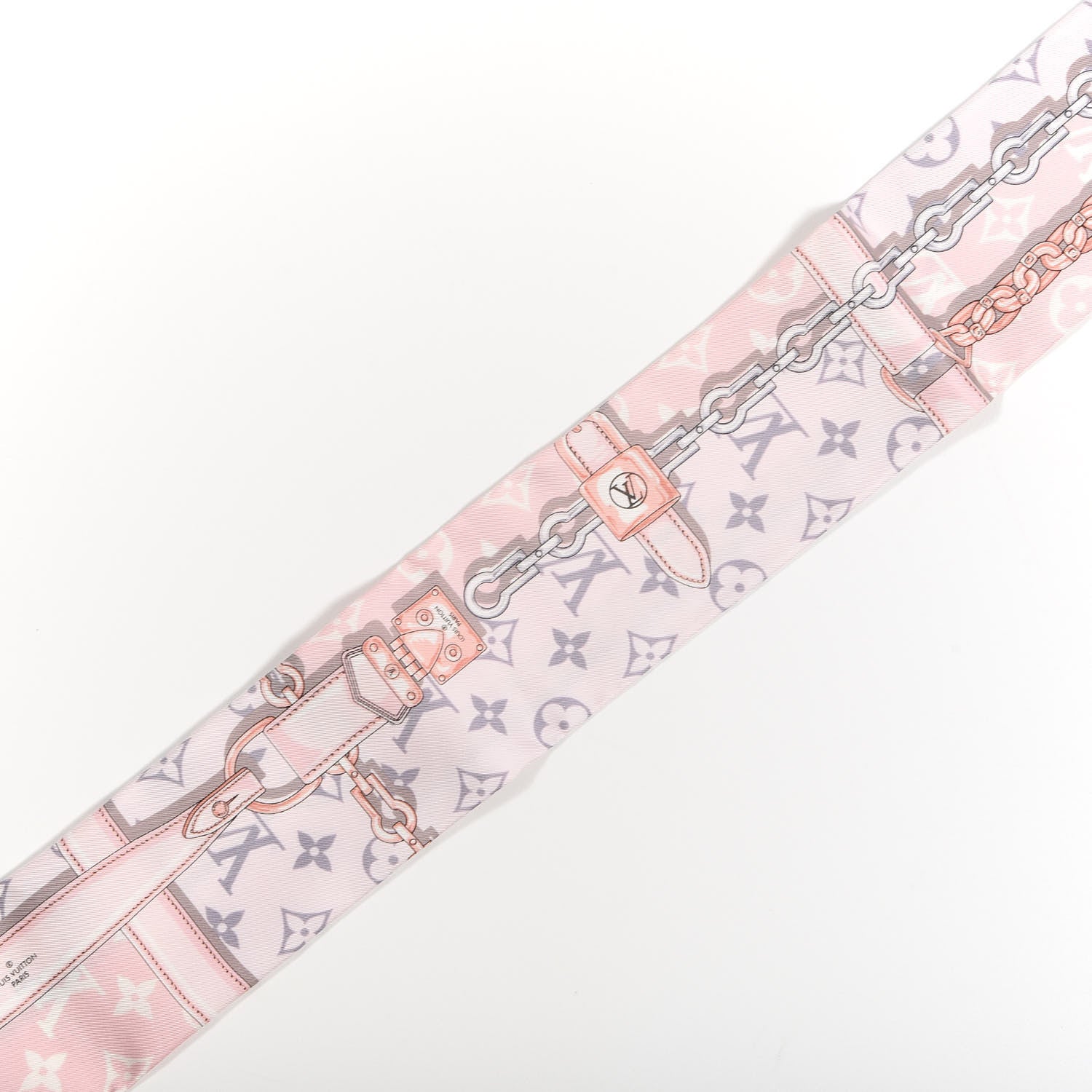 Louis Vuitton Silk Monogram Confidential Bandeau Light Pink 3 of 4