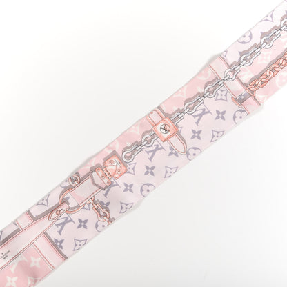 Louis Vuitton Silk Monogram Confidential Bandeau Light Pink 3 of 4