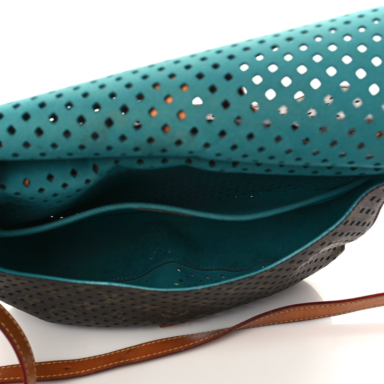 Louis Vuitton Monogram SC Flore Saumur Teal 5 of 10