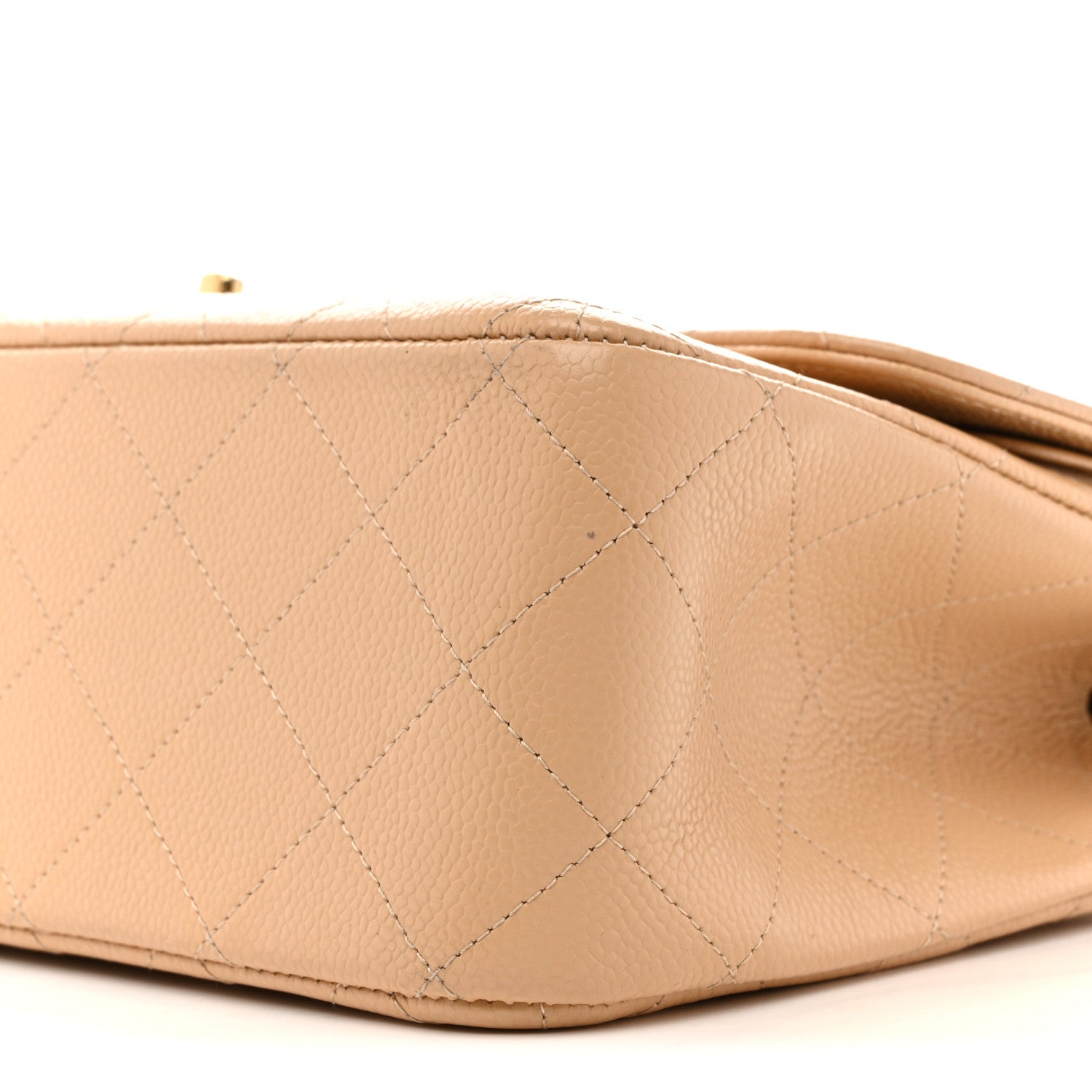 Chanel Caviar Quilted Jumbo Double Flap Beige 10 of 13