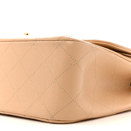 Chanel Caviar Quilted Jumbo Double Flap Beige 10 of 13