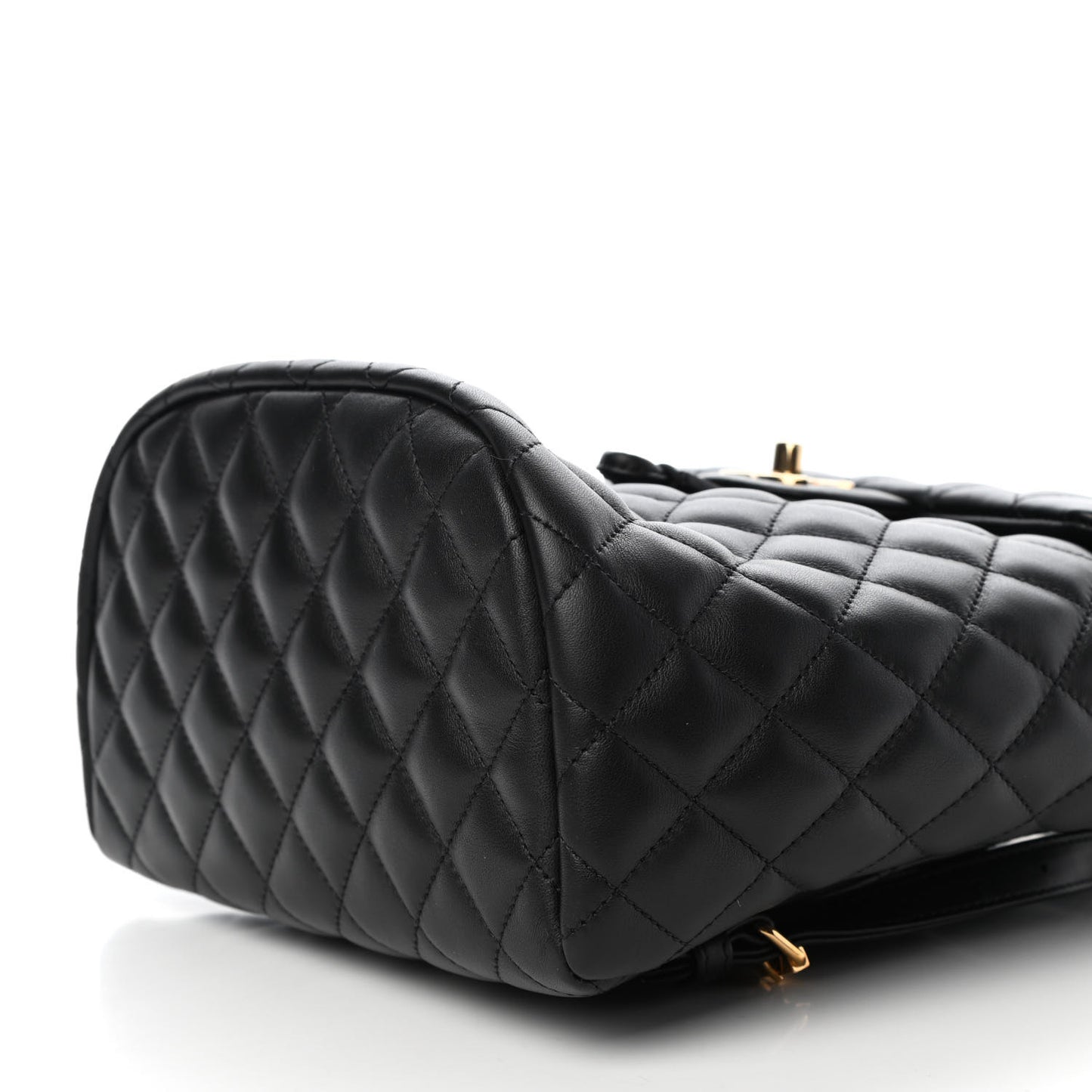 Lambskin Quilted Small Urban Spirit Backpack Black