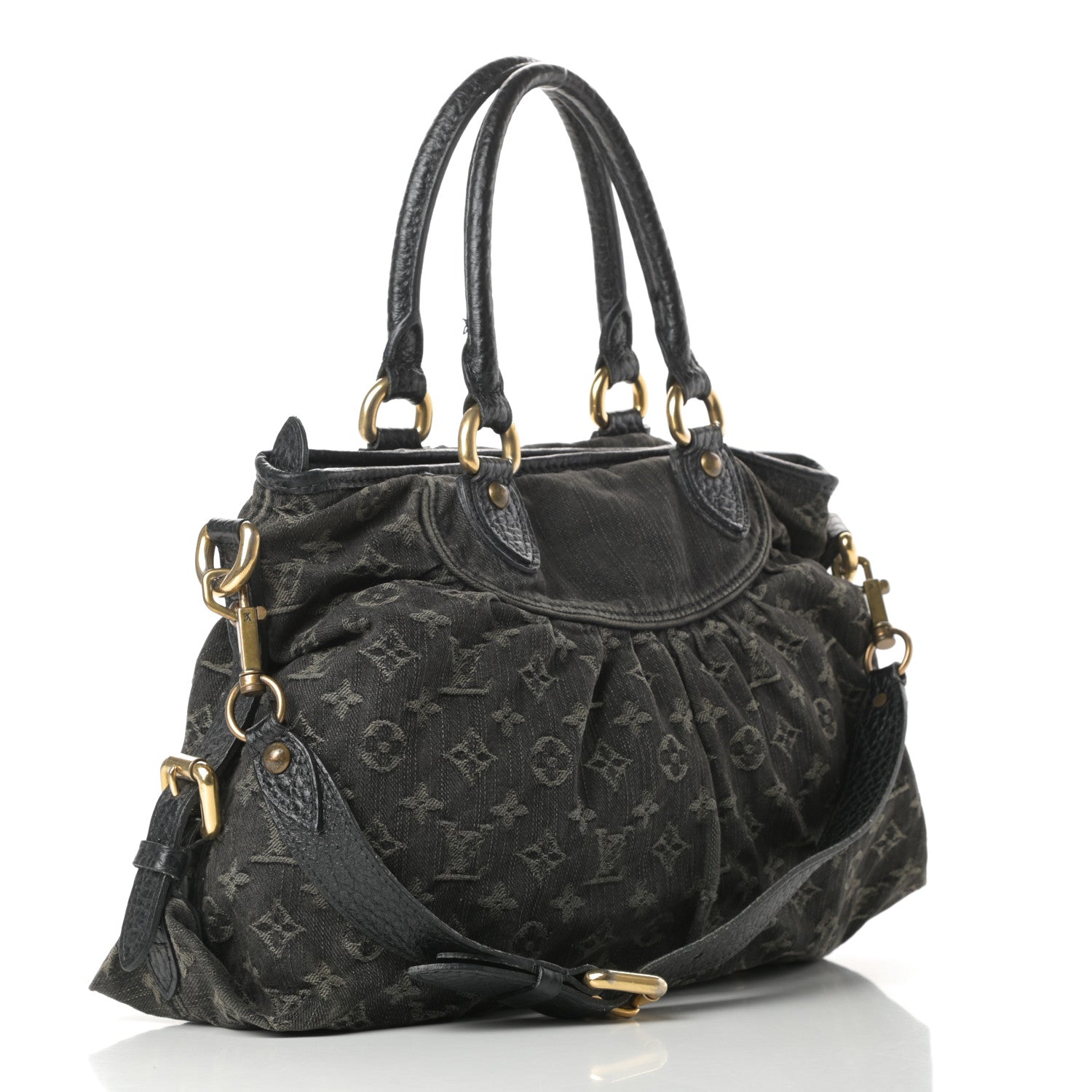 Louis Vuitton Denim Neo Cabby MM Black 3 of 18