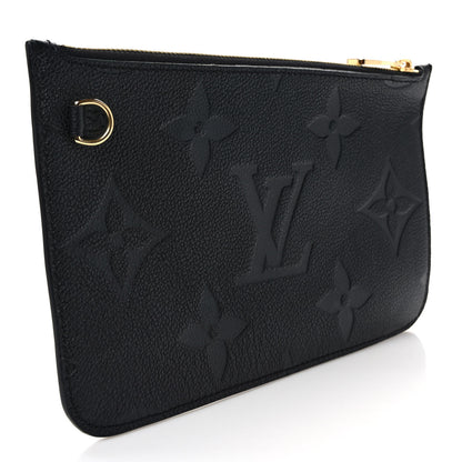 Louis Vuitton Empreinte Monogram Giant Neverfull MM Pochette Black 3 of 6