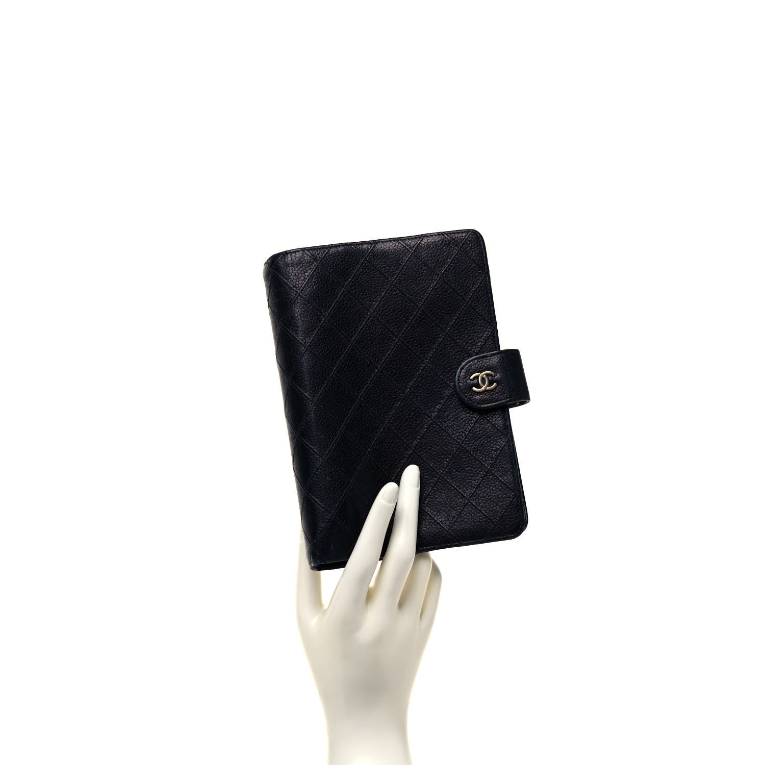 Chanel Caviar Stitched Agenda Cover Black 2 of 8