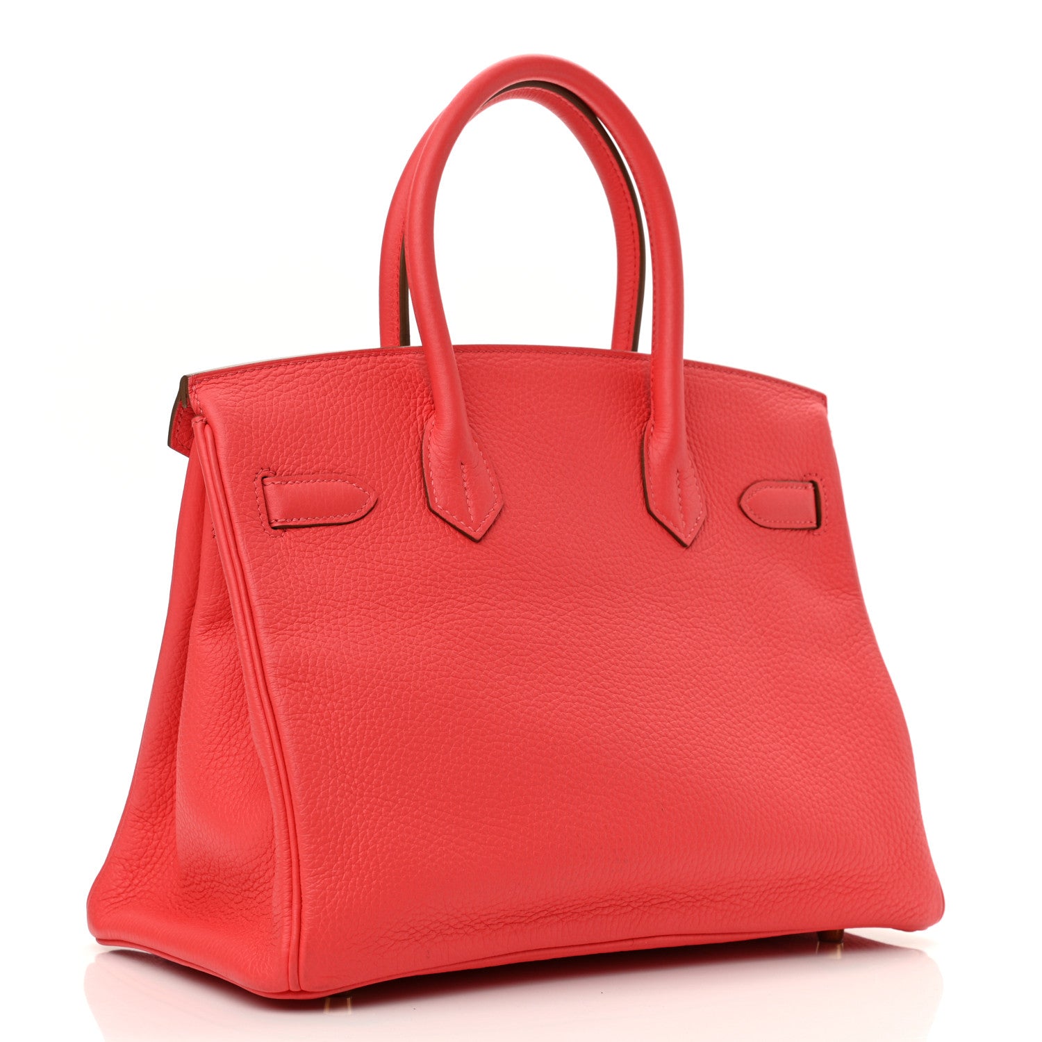 Hermes Taurillon Clemence Birkin 30 Rouge Pivoine 3 of 11