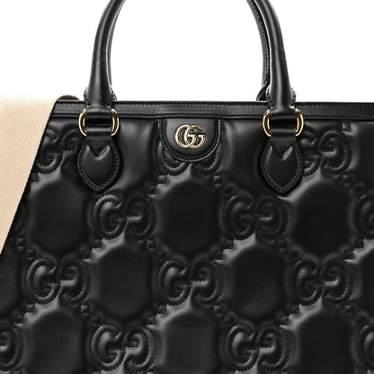 Gucci Calfskin GG Matelasse Tote Bag Black 9 of 16