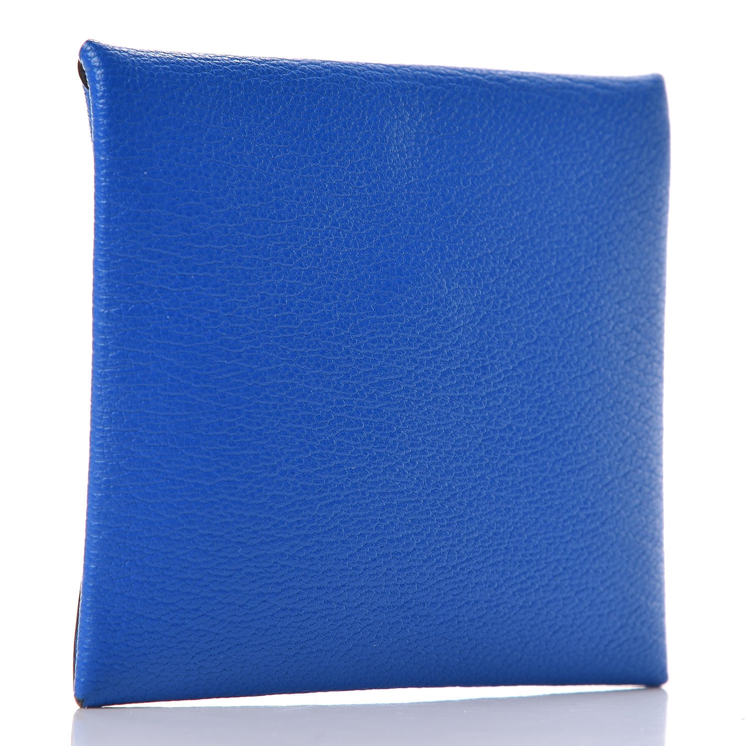 Hermes Chevre Mysore Bastia Coin Purse Bleu Hydra 3 of 9