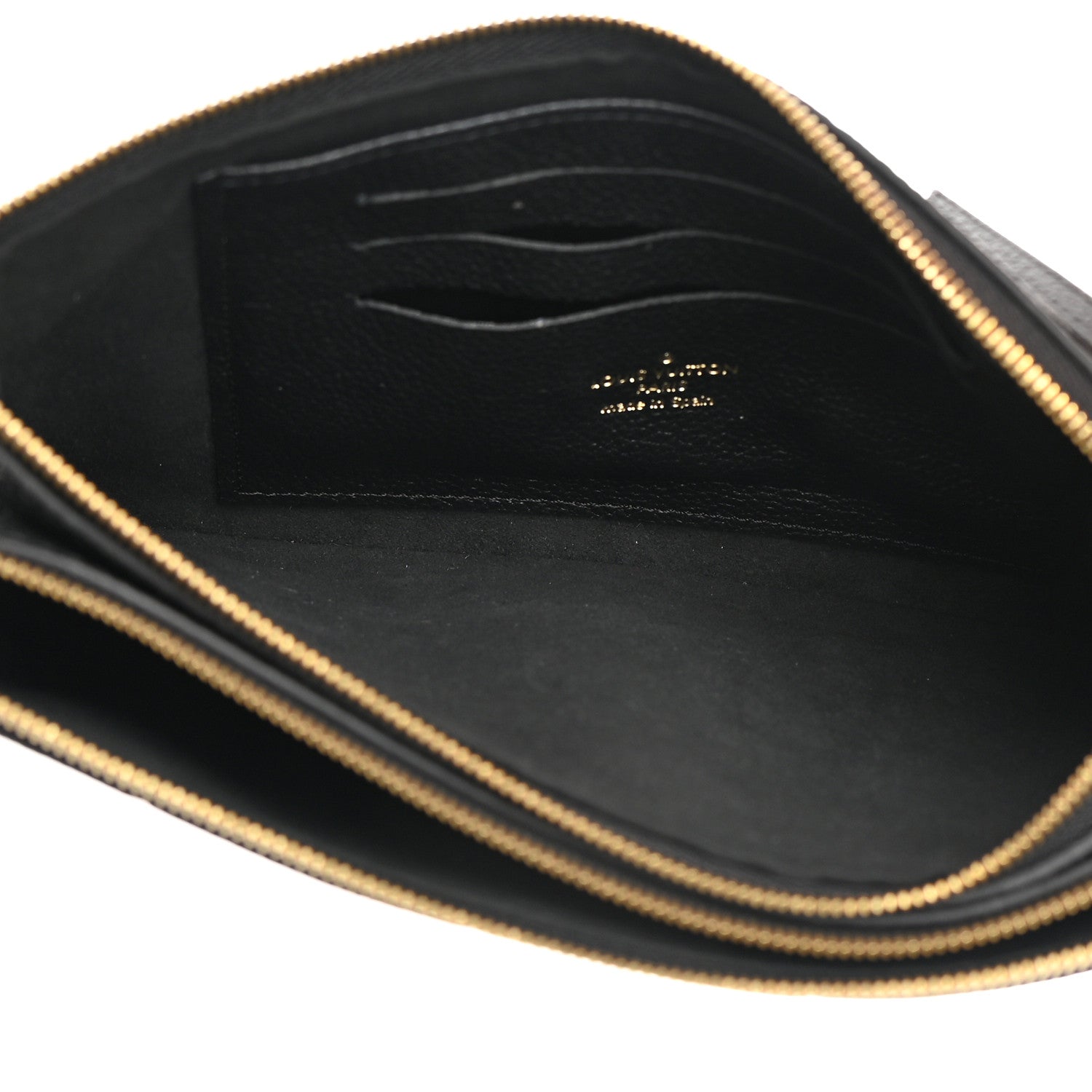 Louis Vuitton Empreinte Double Zip Pochette Black 6 of 13