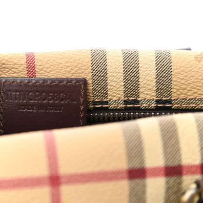 Burberry Haymarket Check Studded Bowler Brown 8 of 14