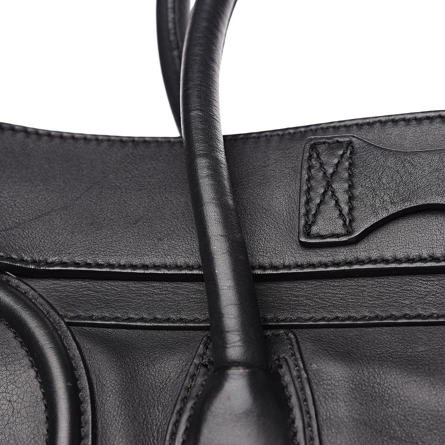 Smooth Calfskin Mini Luggage Black