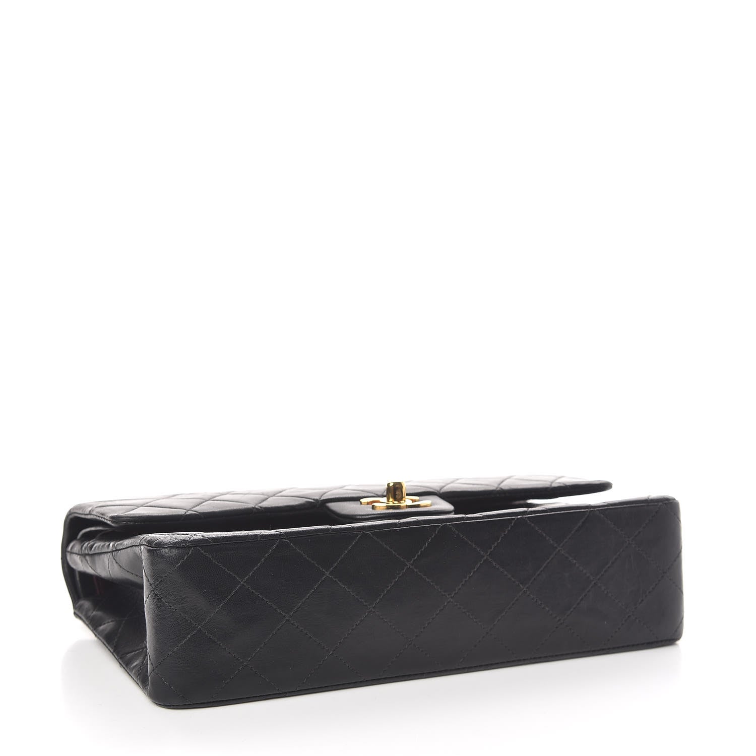 Chanel Lambskin Quilted Medium Double Flap Black 5 of 11