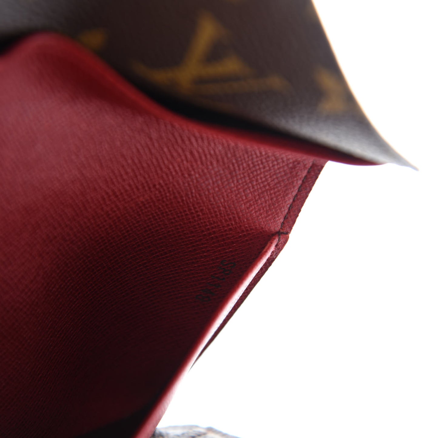 Monogram Josephine Wallet Red