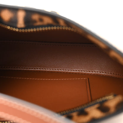 Celine Canvas Calfskin Medium Tilly Triomphe Shoulder Bag Leopard 5 of 9
