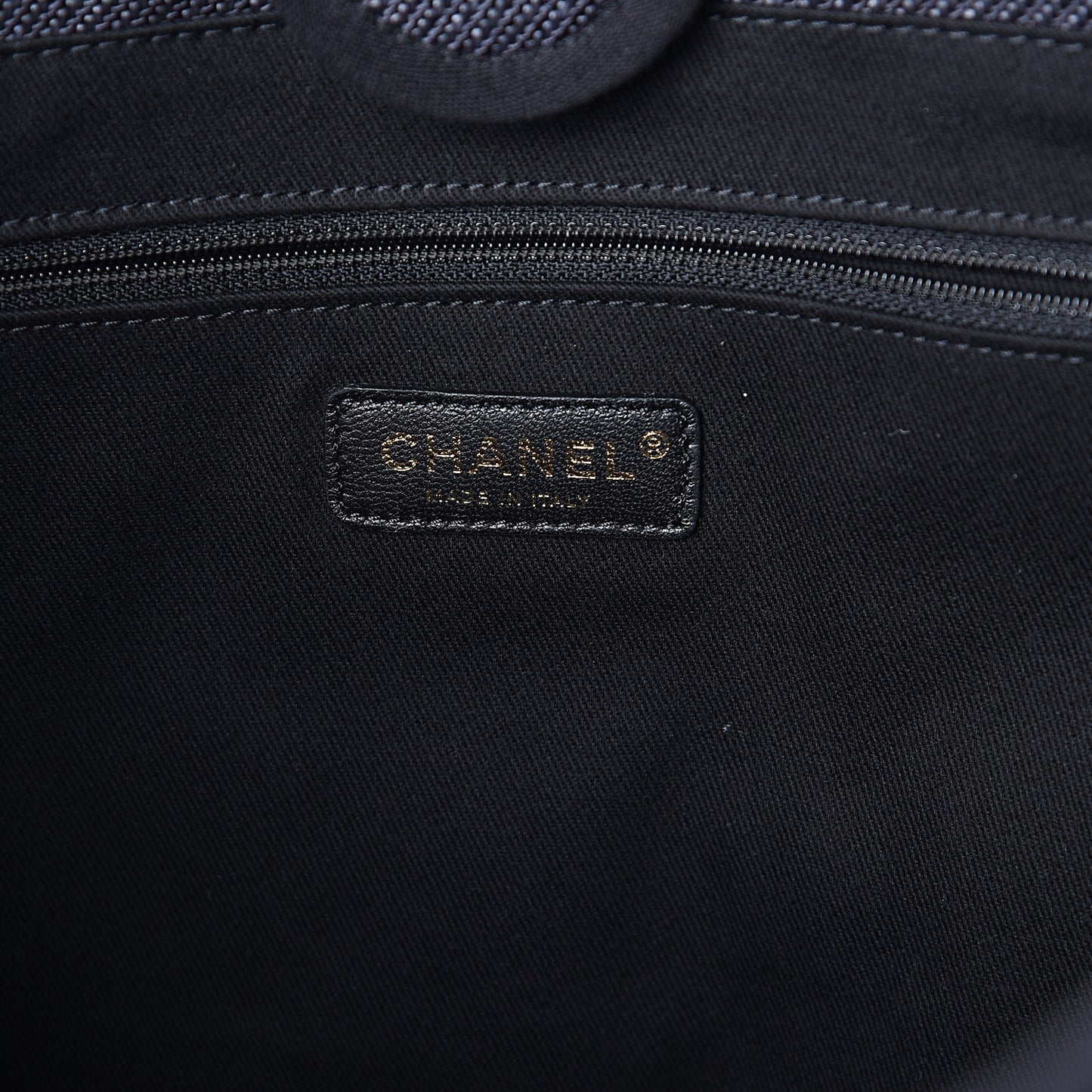 Canvas Small Deauville Tote Black