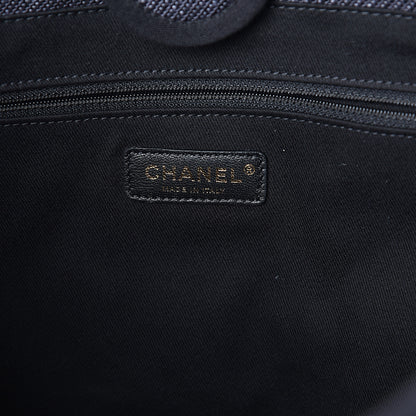 Chanel Canvas Small Deauville Tote Black 5 of 9