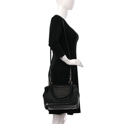 Givenchy Sugar Goatskin Rivet Embellished Large Pandora Black 2 of 10