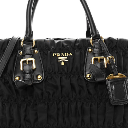 Prada Tessuto Nylon Gaufre Tote Black 9 of 14