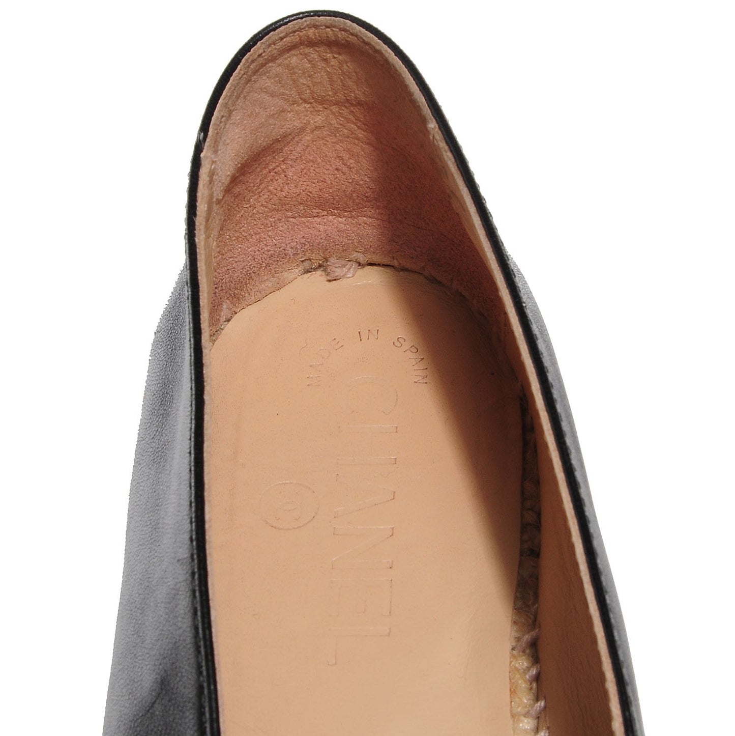 Lambskin CC Espadrilles 39 Black