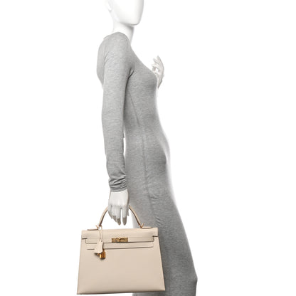 Hermes Epsom Kelly Sellier 32 Craie 2 of 14