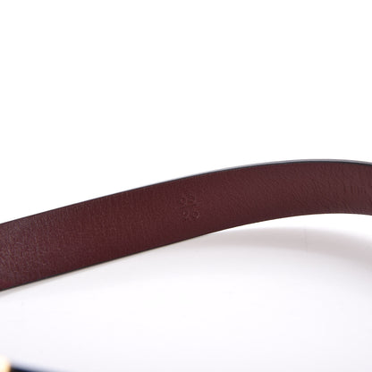 Chanel Patent Calfskin Logo Skinny Belt 65 26 Black 6 of 9