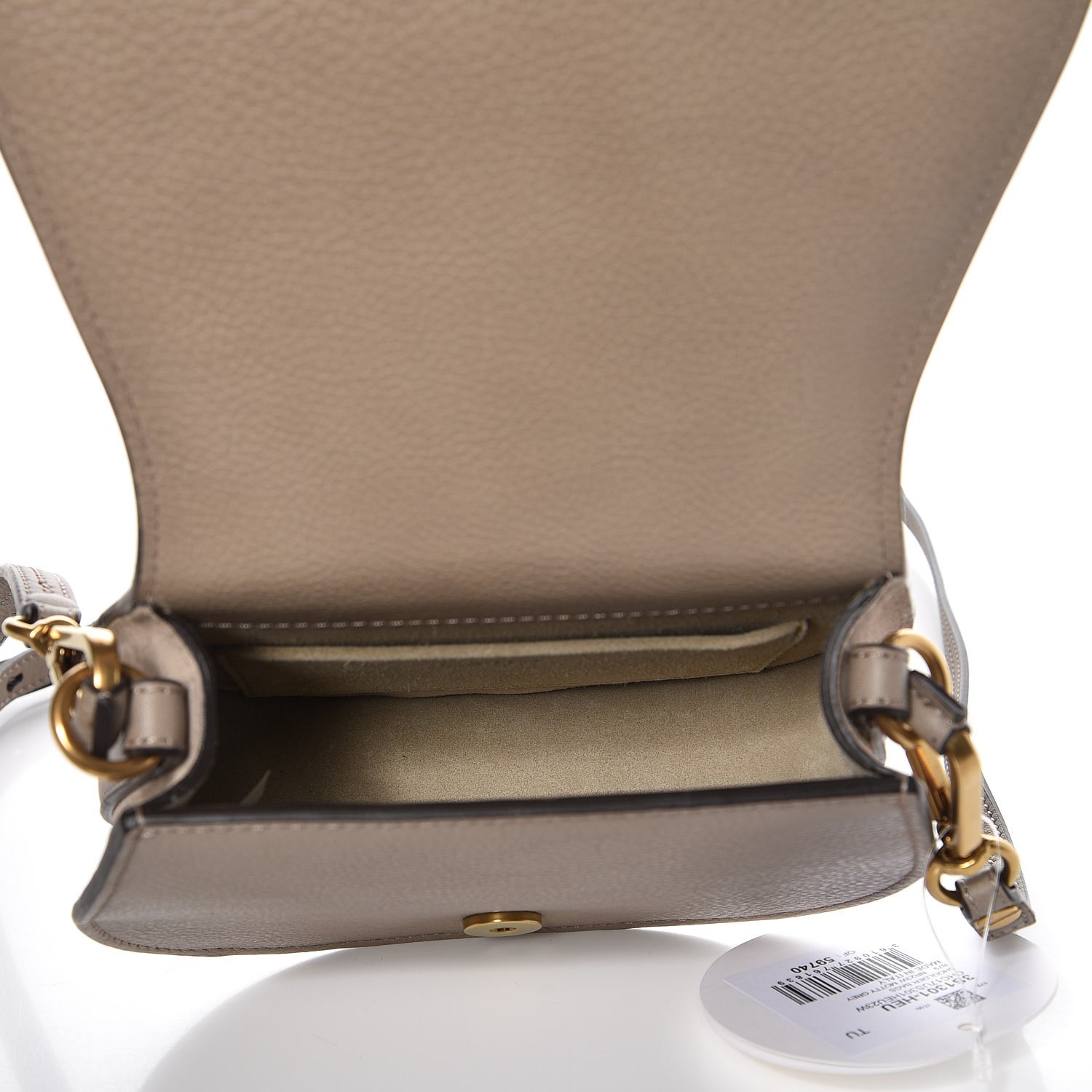 Chloe Calfskin Suede Small Nile Bracelet Bag Motty Grey 5 of 8