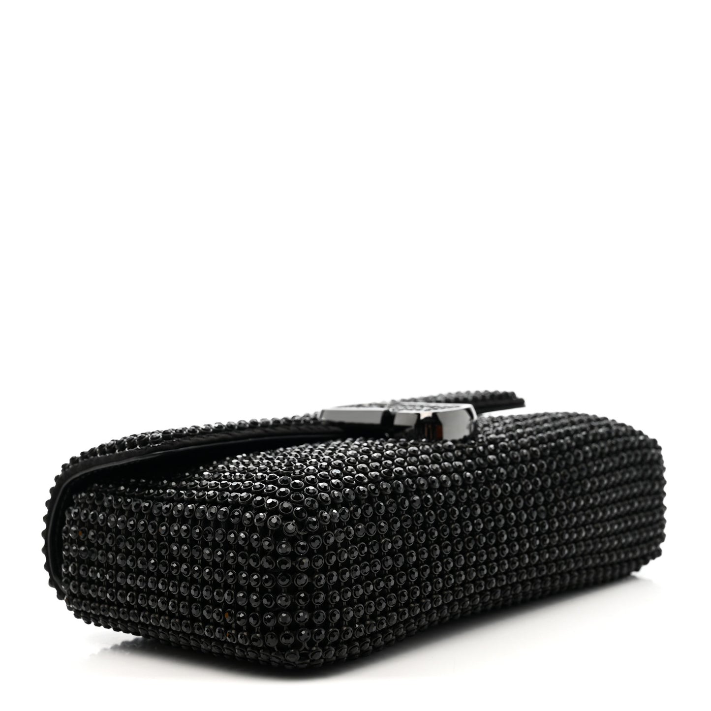 The Rhinestone J Marc Mini Shoulder Bag Black