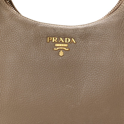 Prada Vitello Daino Hobo Argilla 9 of 14