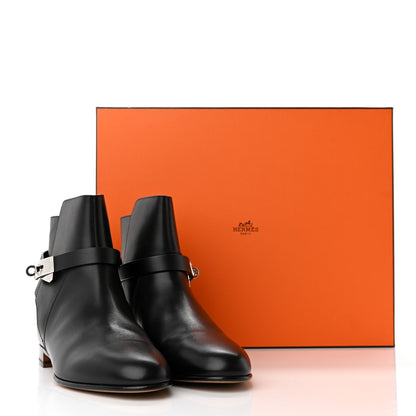Hermes Calfskin Neo Low Boots 40 Black 13 of 13