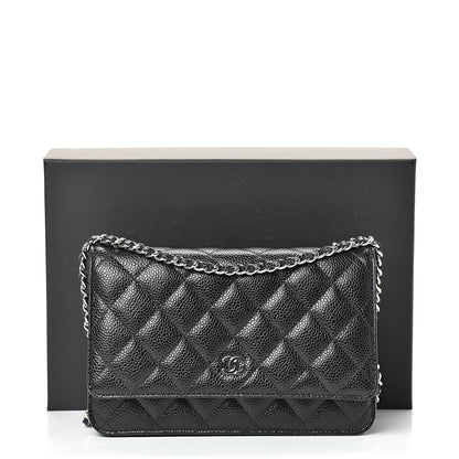 Chanel Caviar Quilted Wallet On Chain WOC Black 11 of 11