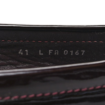 Louis Vuitton Patent Calfskin Oxford Loafers 41 Amarante 6 of 8