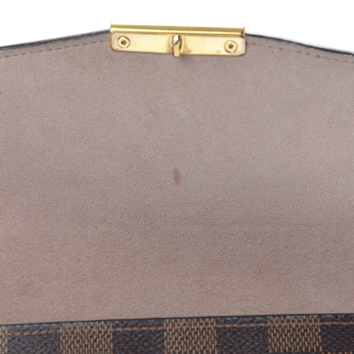 Louis Vuitton Damier Ebene Croisette Chain Wallet Magnolia 13 of 16