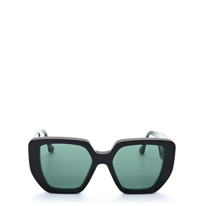 Gucci Acetate Square Frame Sunglasses GG0956S Green Black 2 of 7