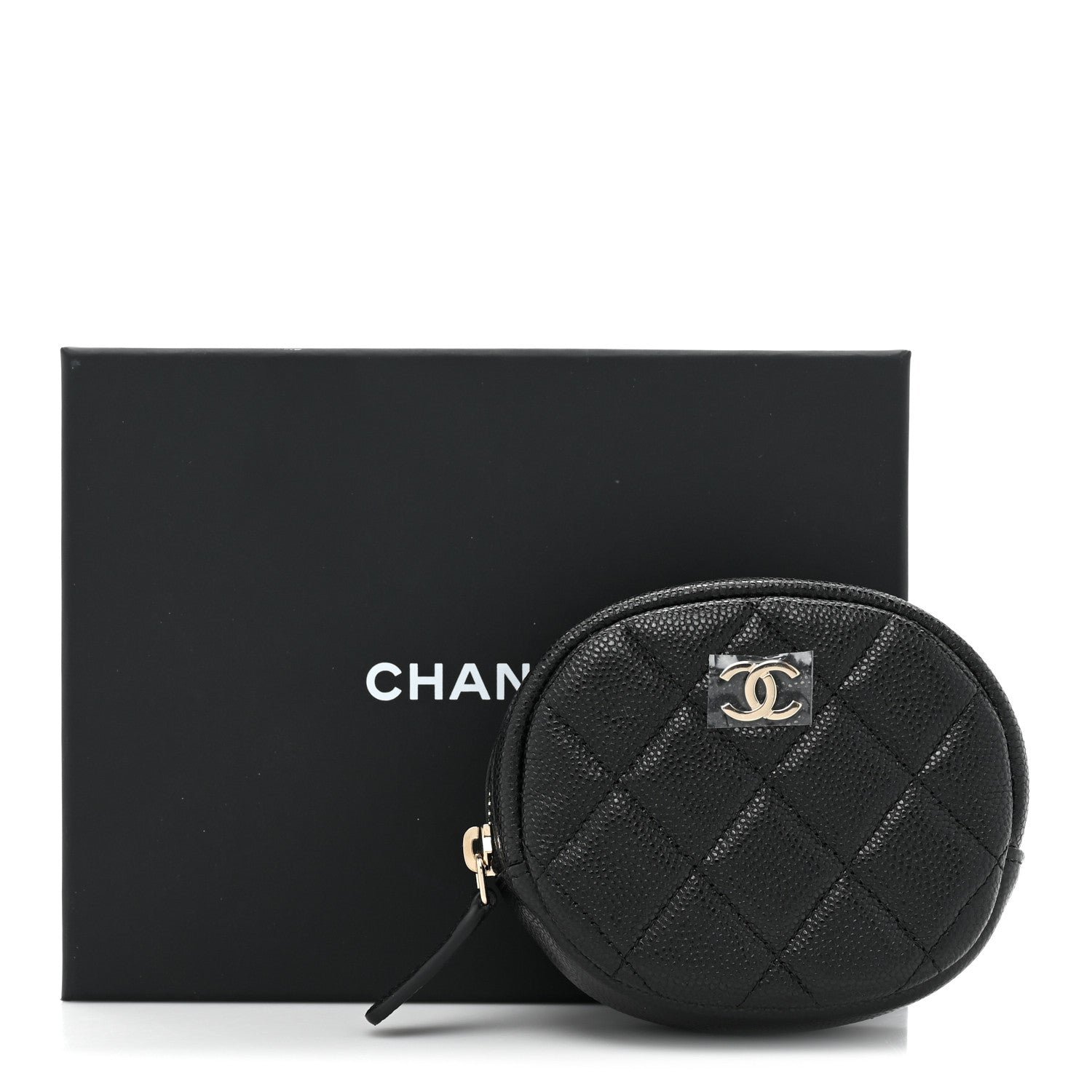 Chanel Caviar Quilted Zip Around Classic Coin Purse Black 10 of 10