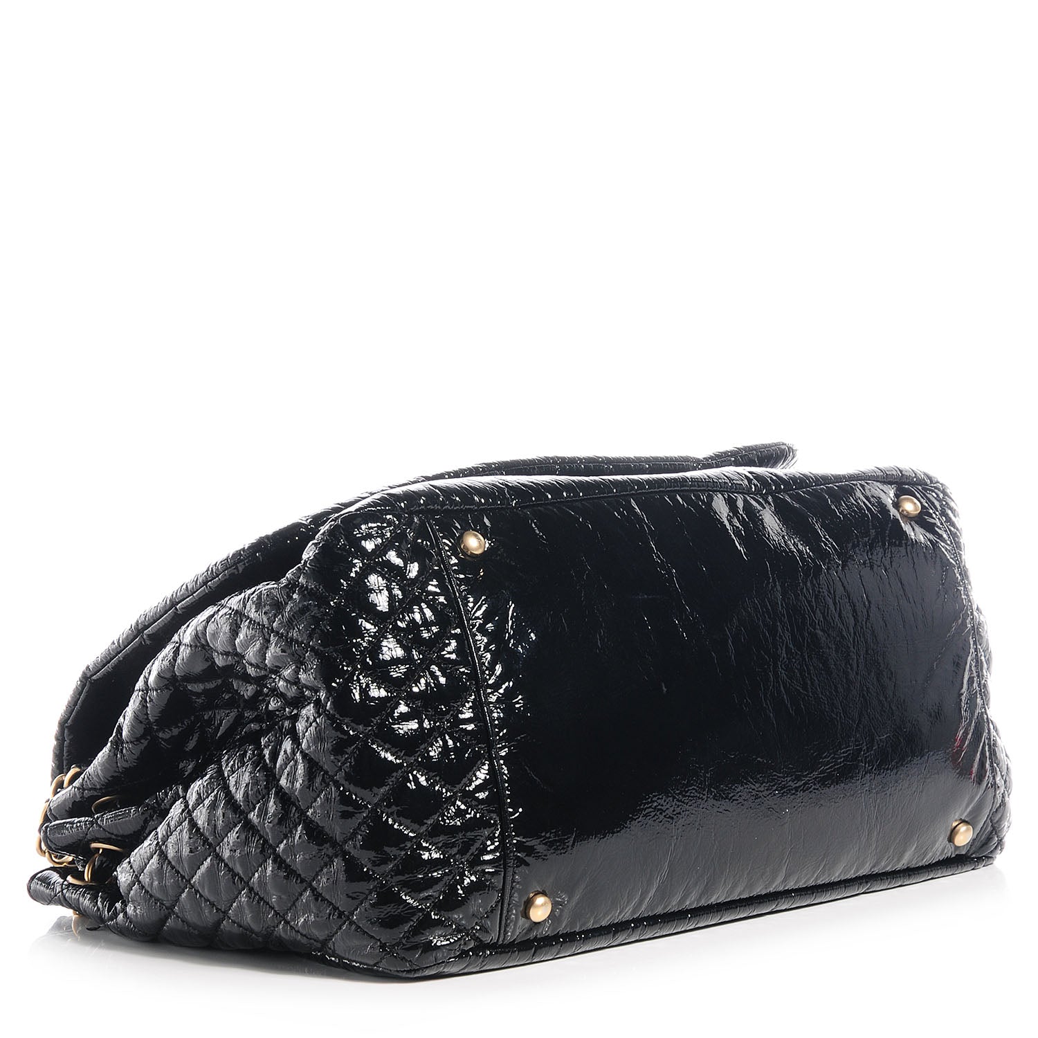 Chanel Vinyl Rock and Chain Large Flap Black 4 of 7