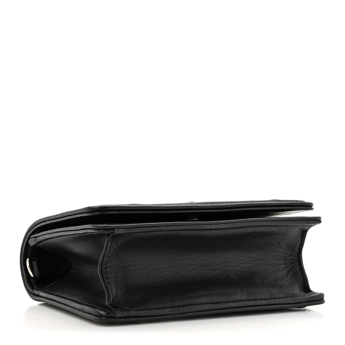 Lambskin Baby Diorama Flap Bag Black