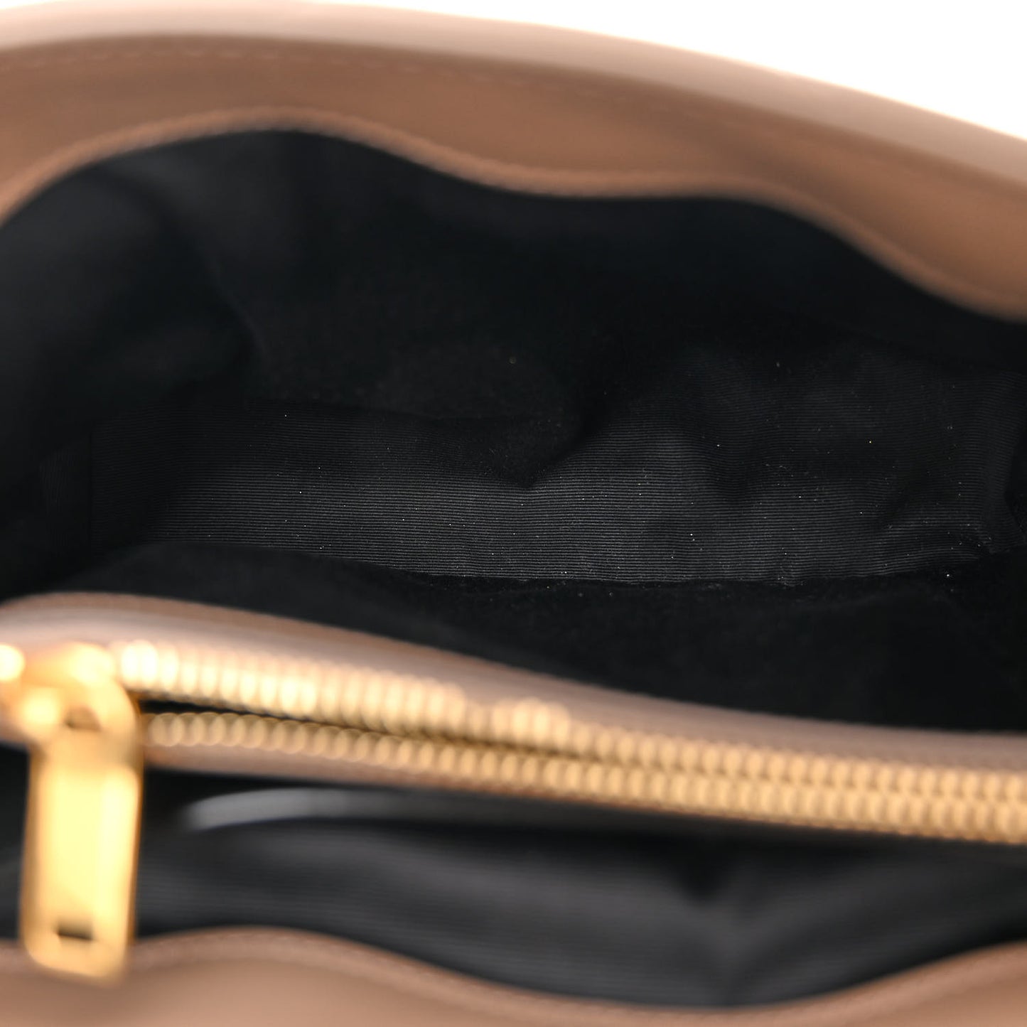 Calfskin Y Quilted Monogram Small Loulou Chain Satchel Dark Beige