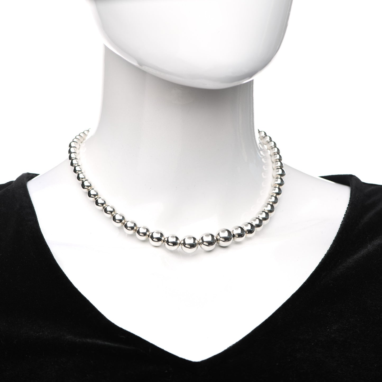 Sterling Silver HardWear Graduated Ball Necklace